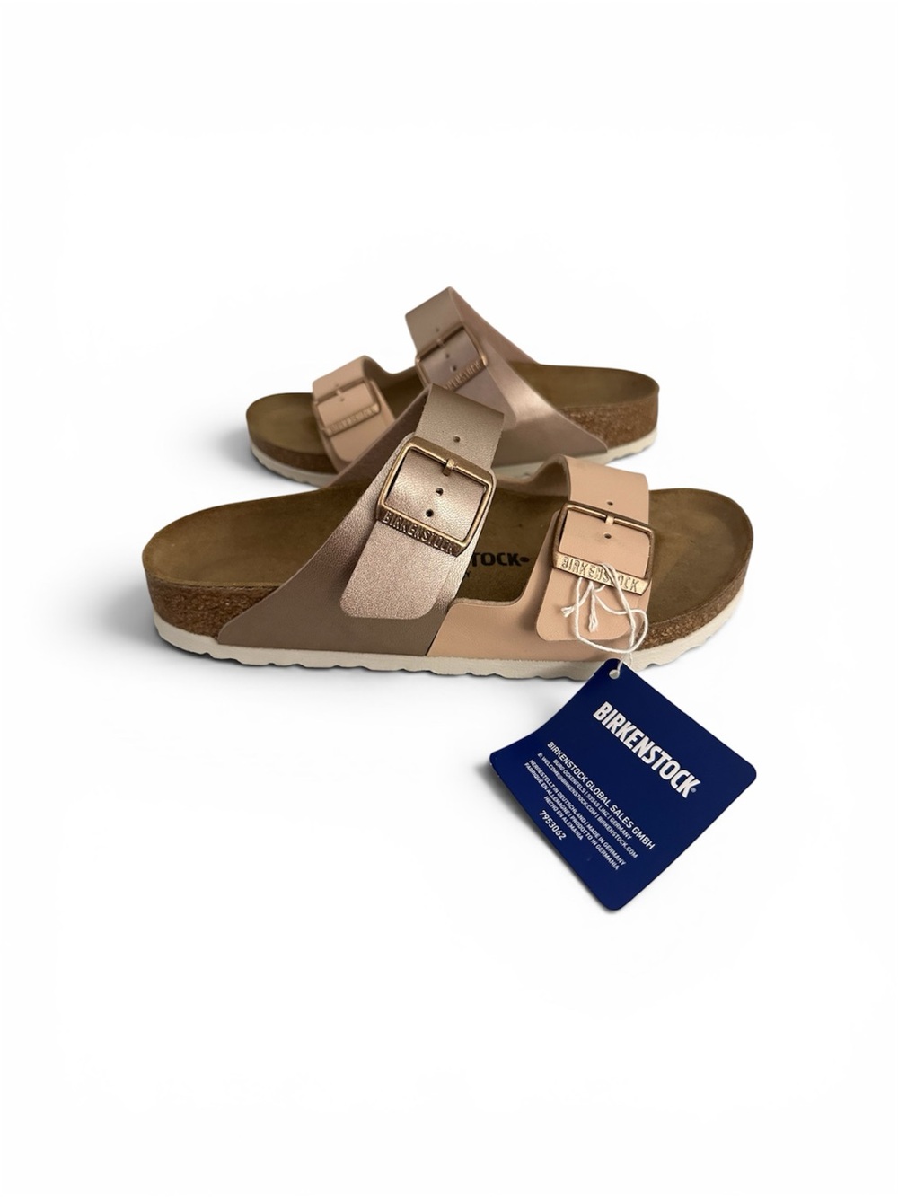 Birkenstock Arizona split pink/ copper
